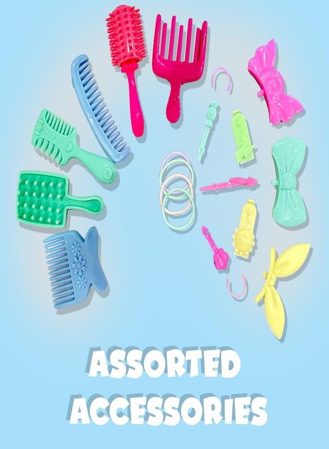 آي إم سي تويز مجموعة دمى "أحب الحيوانات الأليفة المميزة" من آي إم سي تويز | جراء بشعر طويل و9 إكسسوارات لتصفيف الشعر، هدية رائعة للأطفال من عمر 3 سنوات فما فوق (شخصيات متنوعة) - Image 3